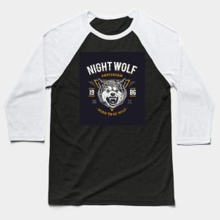 Night wolf Baseball T-Shirt